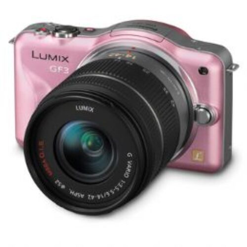 Panasonic Lumix DMC-GF3 with 14-42mm Lens 12.1 Megapixel-1080p HD Pink…